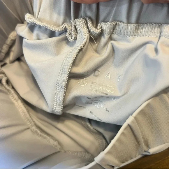 ADAY Cooler Days Culottes Cloud XS Cool Gray Wide Leg Cropped Slit Resort - Picture 14 of 16